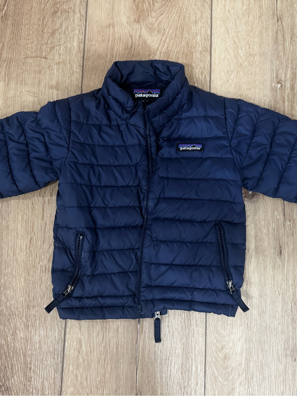 Patagonia Kids Navy Quilted Puff Jacket